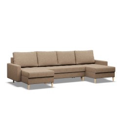 ELMA ULL Corner Sofa, Filling - Foam, Color - CAPPUCCINO ELMA ULL Corner Sofa, Filling - Foam, Color - CAPPUCCINO
