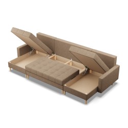 ELMA ULL Corner Sofa, Filling - Foam, Color - CAPPUCCINO ELMA ULL Corner Sofa, Filling - Foam, Color - CAPPUCCINO