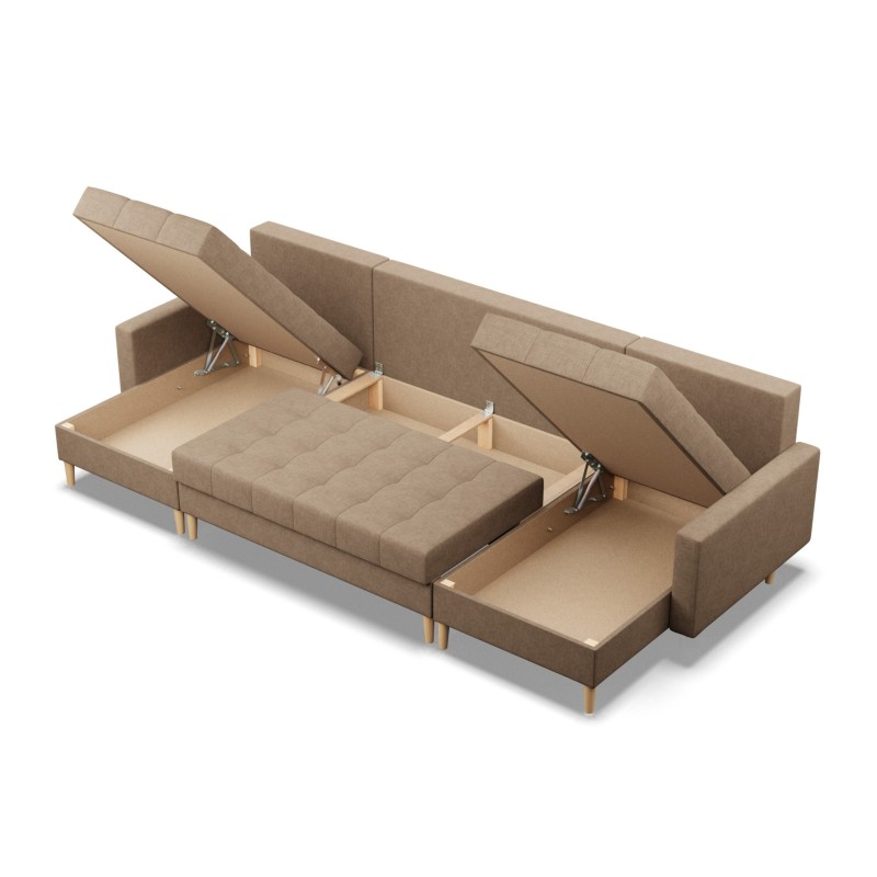 ELMA ULL Corner Sofa, Filling - Foam, Color - CAPPUCCINO ELMA ULL Corner Sofa, Filling - Foam, Color - CAPPUCCINO