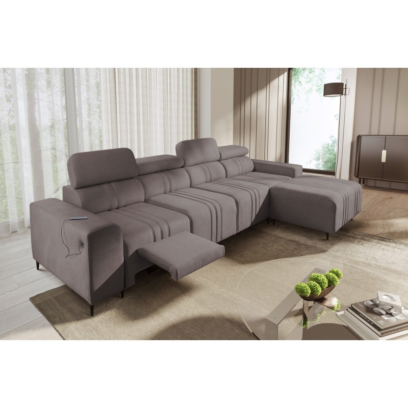 Narożnik Verona XII Mix z funkcją spania oraz funkcją relax manualna tkanina Vena 8