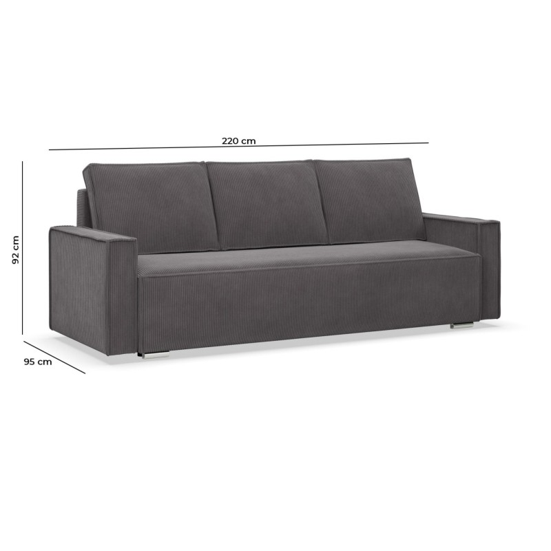 NOTO Sofa, Color - LIGHT GRAY - Poso 055 NOTO Sofa, Color - LIGHT GRAY - Poso 055