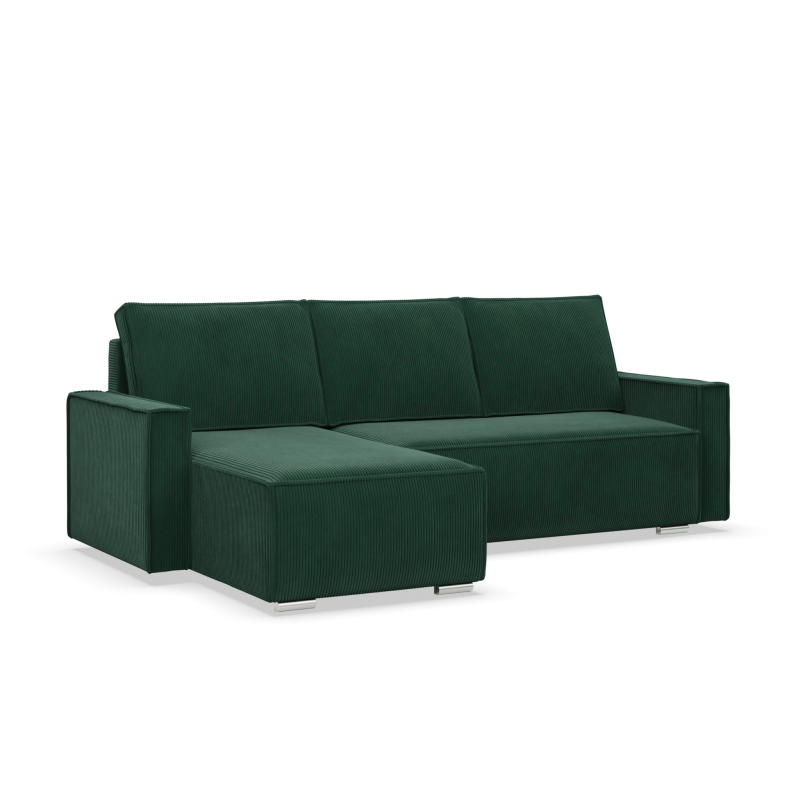 NOTO Corner Sofa, Color - BOTTLE GREEN - Poso 014