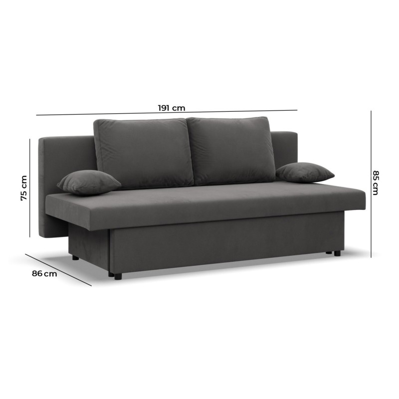 NOLA Sofa, Filling - Foam, Color - GRAY + WHITE NOLA Sofa, Filling - Foam, Color - GRAY + WHITE