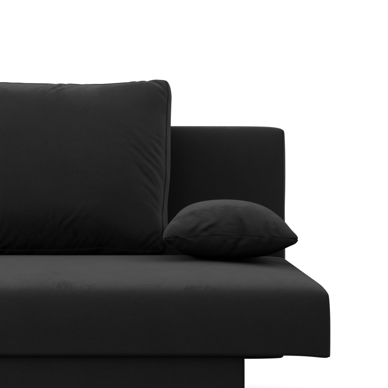 NOLA Sofa, Filling - Foam, Color - BLACK NOLA Sofa, Filling - Foam, Color - BLACK