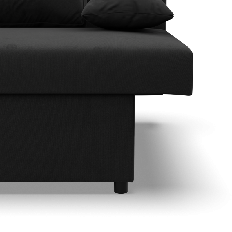NOLA Sofa, Filling - Foam, Color - BLACK NOLA Sofa, Filling - Foam, Color - BLACK