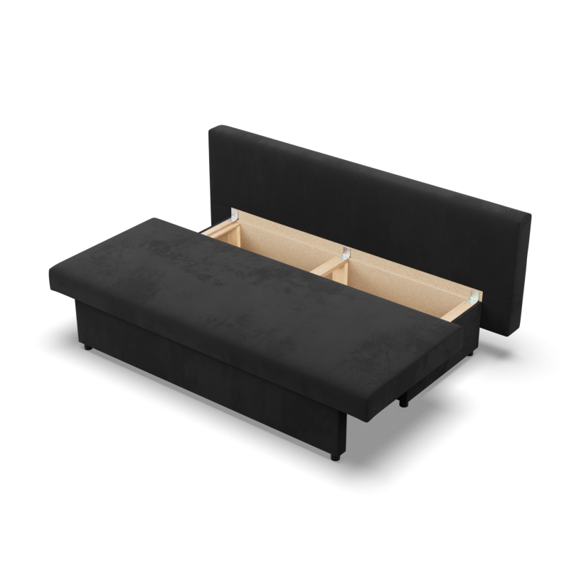 NOLA Sofa, Filling - Foam, Color - BLACK NOLA Sofa, Filling - Foam, Color - BLACK