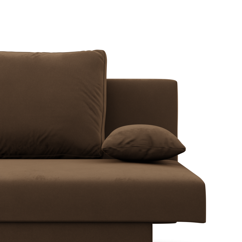 NOLA Sofa, Filling - Foam, Color - BROWN NOLA Sofa, Filling - Foam, Color - BROWN