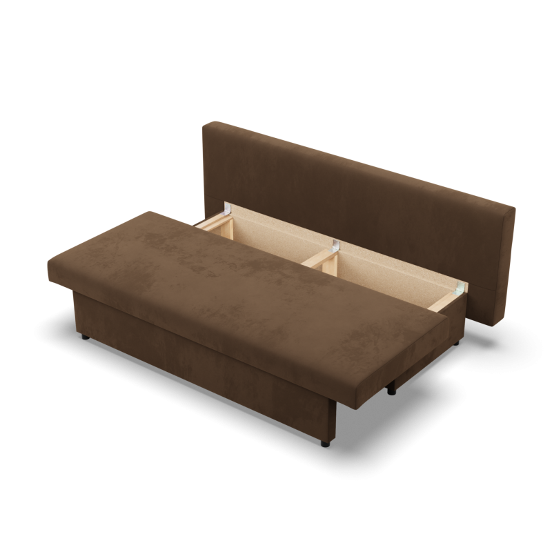 NOLA Sofa, Filling - Foam, Color - BROWN NOLA Sofa, Filling - Foam, Color - BROWN