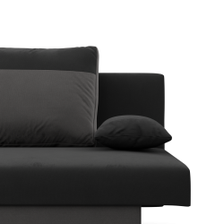 NOLA Sofa, Filling - Foam, Color - BLACK + GRAY NOLA Sofa, Filling - Foam, Color - BLACK + GRAY