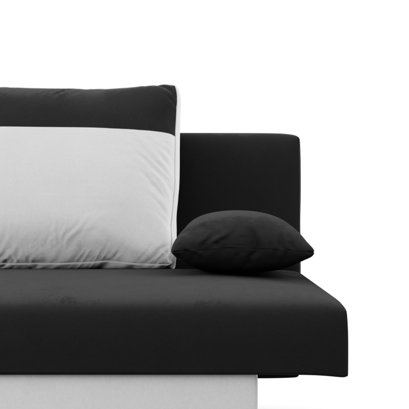 NOLA Sofa, Filling - Foam, Color - BLACK + WHITE NOLA Sofa, Filling - Foam, Color - BLACK + WHITE