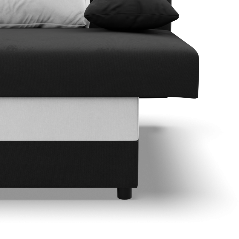 NOLA Sofa, Filling - Foam, Color - BLACK + WHITE NOLA Sofa, Filling - Foam, Color - BLACK + WHITE