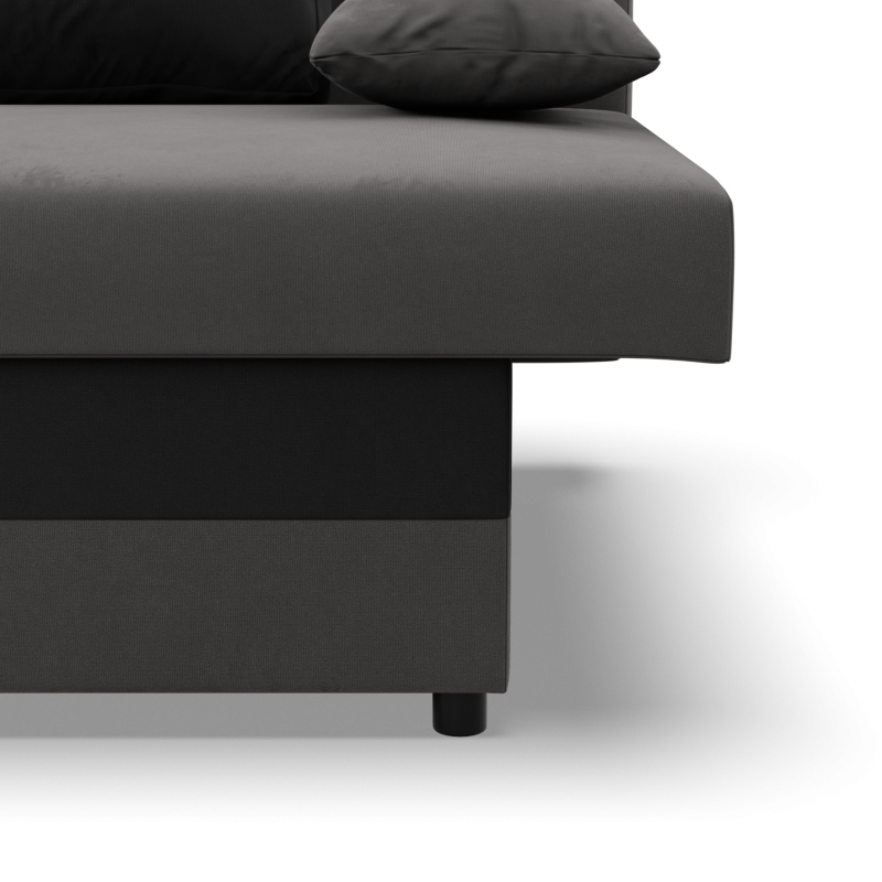 NOLA Sofa, Filling - Foam, Color - GRAY + BLACK NOLA Sofa, Filling - Foam, Color - GRAY + BLACK