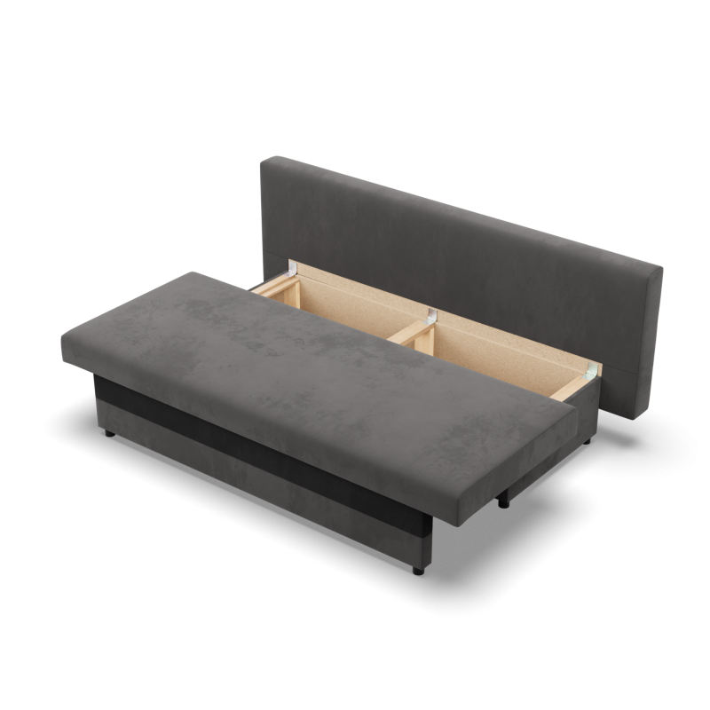 NOLA Sofa, Filling - Foam, Color - GRAY + BLACK NOLA Sofa, Filling - Foam, Color - GRAY + BLACK
