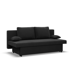 NOLA Sofa, Filling - Spring, Color - BLACK