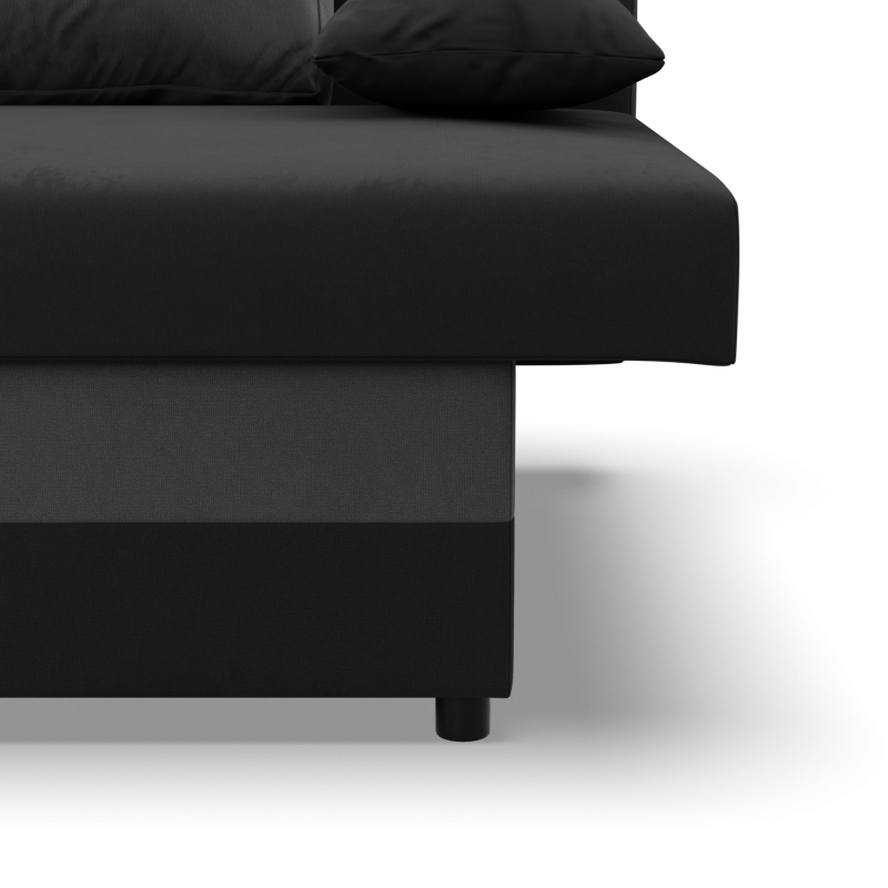NOLA Sofa, Filling - Spring, Color - BLACK + GRAY NOLA Sofa, Filling - Spring, Color - BLACK + GRAY