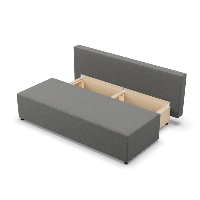 Sofa FERMO Lux, Farbe - DUNKELGRAU Sofa FERMO Lux, Farbe - DUNKELGRAU
