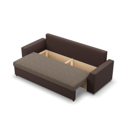LUGO Sofa, Color - CAPPUCCINO + BROWN LUGO Sofa, Color - CAPPUCCINO + BROWN