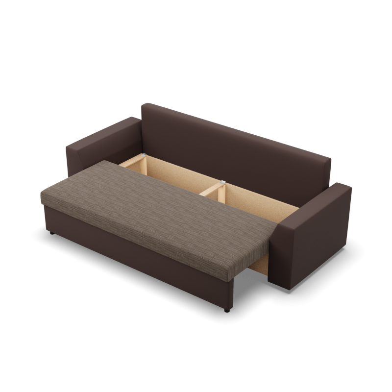 LUGO Sofa, Color - CAPPUCCINO + BROWN LUGO Sofa, Color - CAPPUCCINO + BROWN