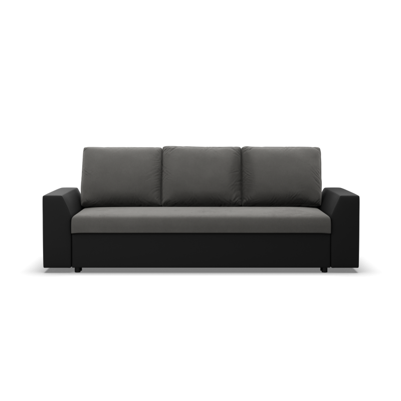 Sofa LUGO, Farbe - DUNKELGRAU + SCHWARZ Sofa LUGO, Farbe - DUNKELGRAU + SCHWARZ