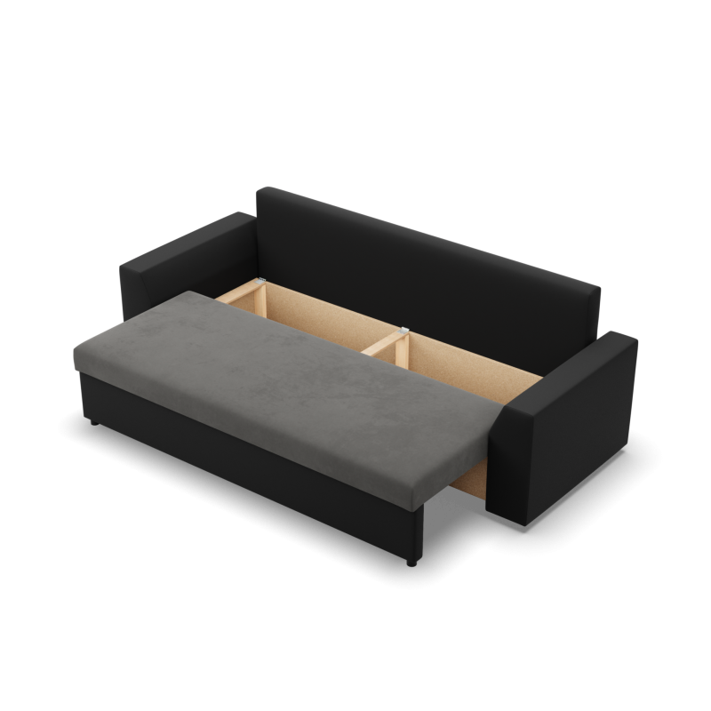 LUGO Sofa, Color - DARK GRAY + BLACK LUGO Sofa, Color - DARK GRAY + BLACK