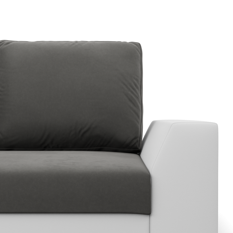 LUGO Sofa, Color - DARK GRAY + WHITE LUGO Sofa, Color - DARK GRAY + WHITE