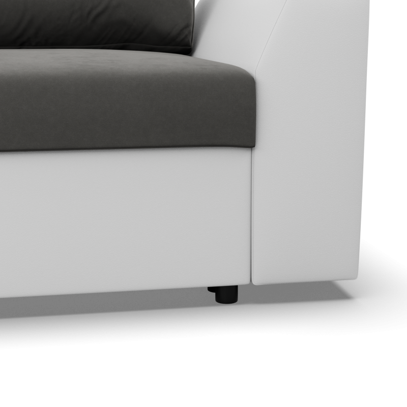 LUGO Sofa, Color - DARK GRAY + WHITE LUGO Sofa, Color - DARK GRAY + WHITE
