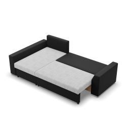 LUGO Corner Sofa, Color - GRAY + BLACK LUGO Corner Sofa, Color - GRAY + BLACK