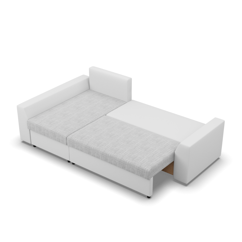 LUGO Corner Sofa, Color - GRAY + WHITE LUGO Corner Sofa, Color - GRAY + WHITE
