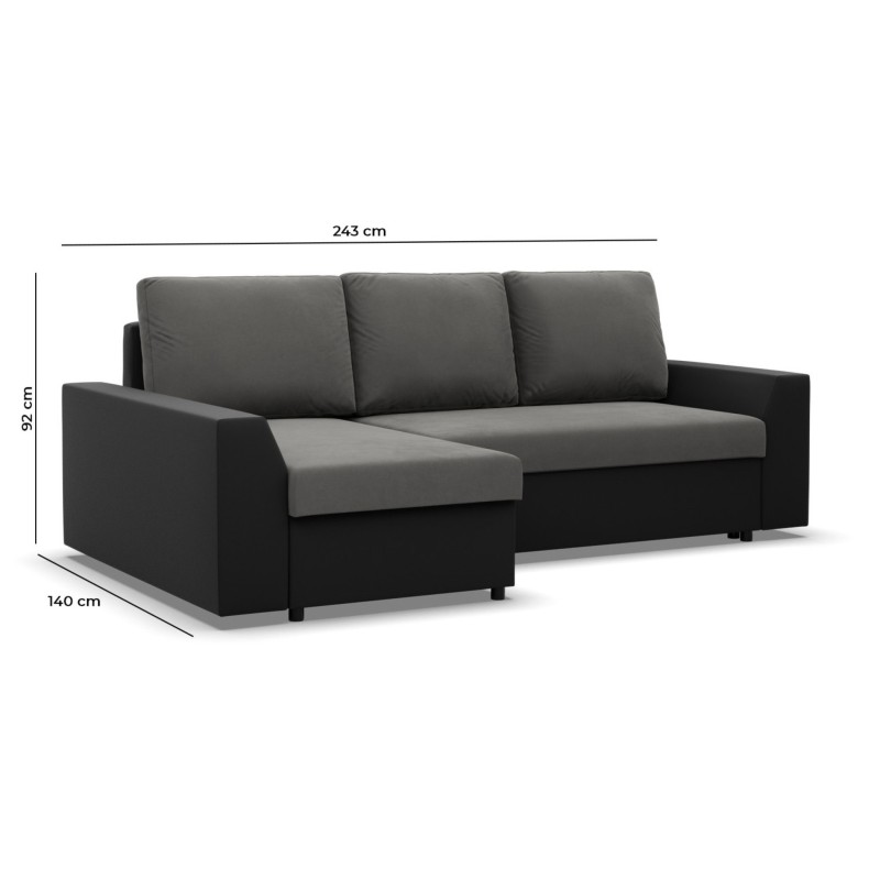 LUGO Corner Sofa, Color - CAPPUCCINO + BROWN LUGO Corner Sofa, Color - CAPPUCCINO + BROWN