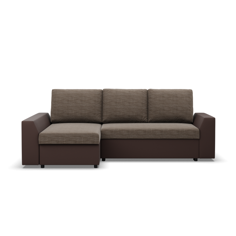 LUGO Corner Sofa, Color - CAPPUCCINO + BROWN LUGO Corner Sofa, Color - CAPPUCCINO + BROWN