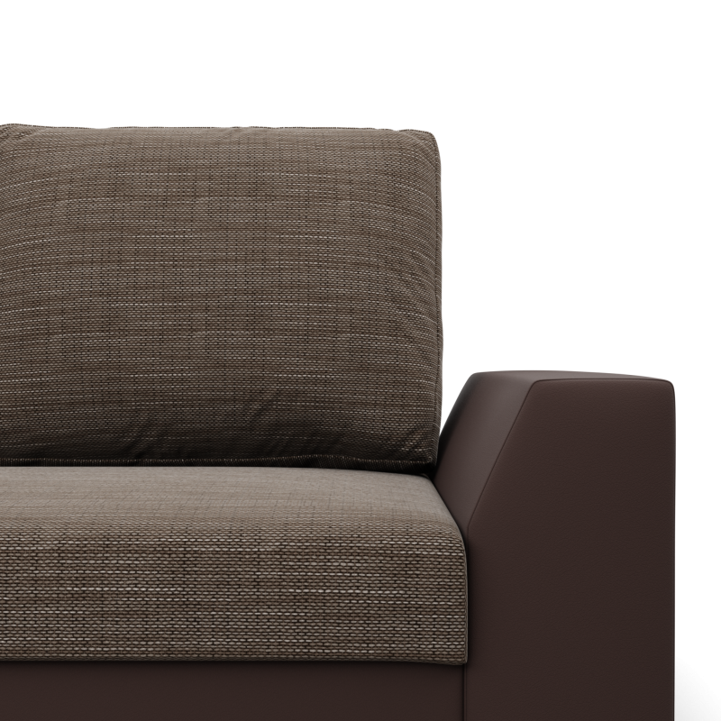 LUGO Corner Sofa, Color - CAPPUCCINO + BROWN LUGO Corner Sofa, Color - CAPPUCCINO + BROWN