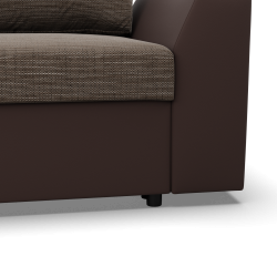 LUGO Corner Sofa, Color - CAPPUCCINO + BROWN LUGO Corner Sofa, Color - CAPPUCCINO + BROWN