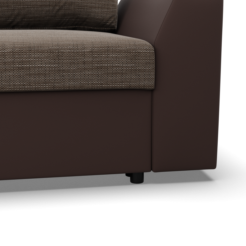 LUGO Corner Sofa, Color - CAPPUCCINO + BROWN LUGO Corner Sofa, Color - CAPPUCCINO + BROWN