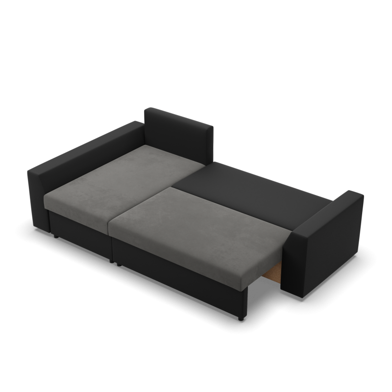 Corner Sofa LUGO, Color - DARK GRAY + BLACK Corner Sofa LUGO, Color - DARK GRAY + BLACK