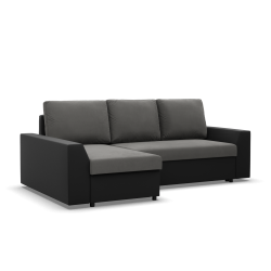 Corner Sofa LUGO, Color - DARK GRAY + BLACK Corner Sofa LUGO, Color - DARK GRAY + BLACK