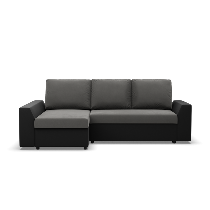 Corner Sofa LUGO, Color - DARK GRAY + BLACK Corner Sofa LUGO, Color - DARK GRAY + BLACK