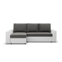 Corner sofa LUGO, Color - DARK GRAY + WHITE Corner sofa LUGO, Color - DARK GRAY + WHITE