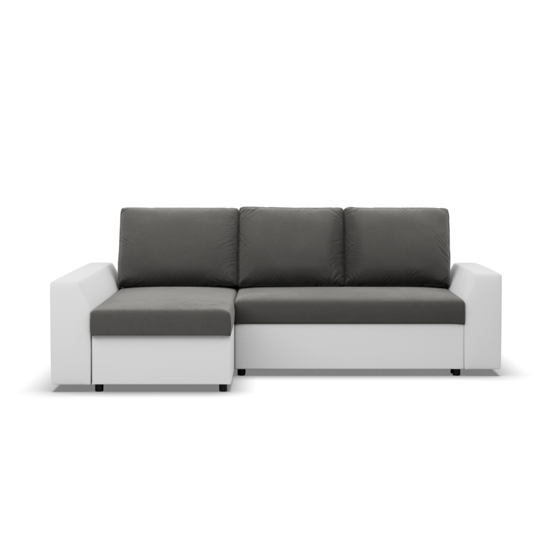 Corner sofa LUGO, Color - DARK GRAY + WHITE Corner sofa LUGO, Color - DARK GRAY + WHITE