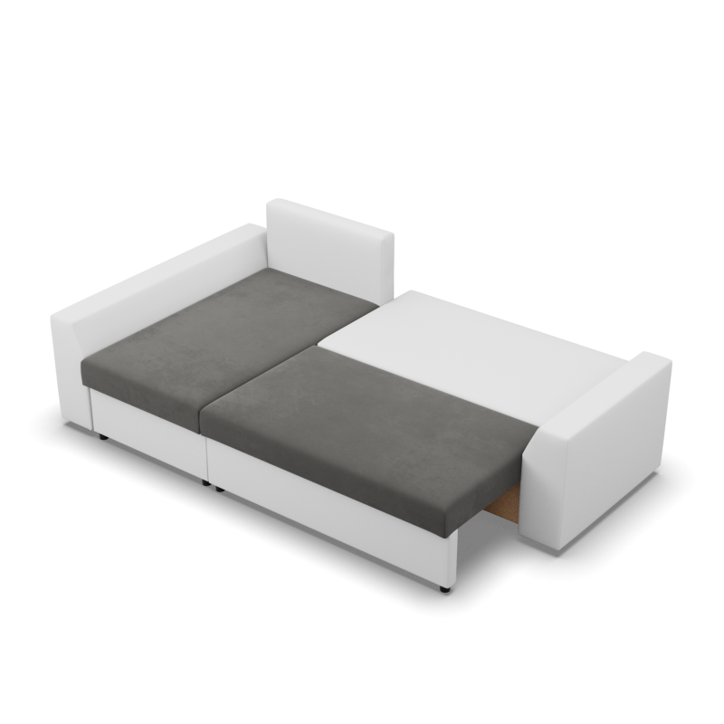 Corner sofa LUGO, Color - DARK GRAY + WHITE Corner sofa LUGO, Color - DARK GRAY + WHITE