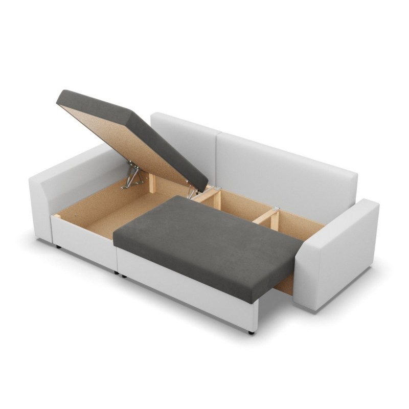 Corner sofa LUGO, Color - DARK GRAY + WHITE Corner sofa LUGO, Color - DARK GRAY + WHITE