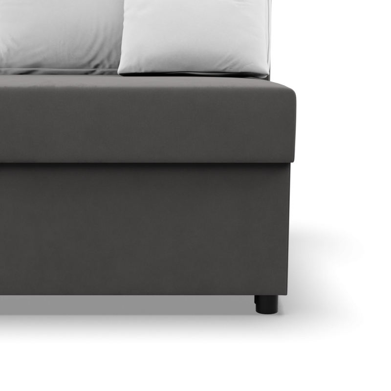 KEMI Corner Sofa, Filling - Foam, Side - LEFT, Color - GRAY + WHITE KEMI Corner Sofa, Filling - Foam, Side - LEFT, Color - GRAY + WHITE
