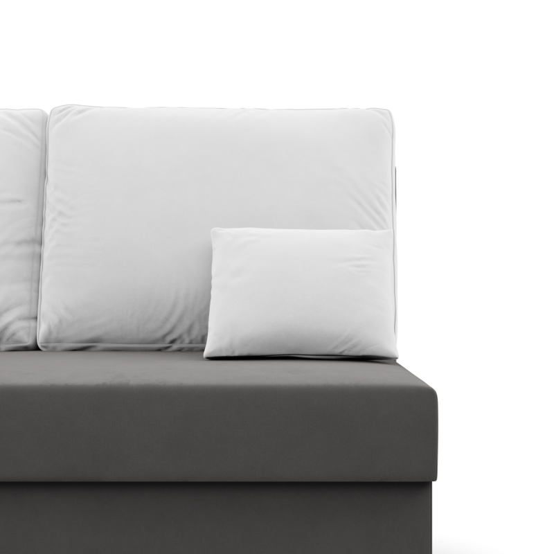 KEMI Corner Sofa, Filling - Foam, Side - LEFT, Color - GRAY + WHITE KEMI Corner Sofa, Filling - Foam, Side - LEFT, Color - GRAY + WHITE