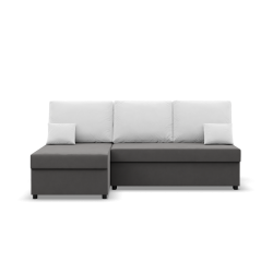 KEMI Corner Sofa, Filling - Foam, Side - LEFT, Color - GRAY + WHITE KEMI Corner Sofa, Filling - Foam, Side - LEFT, Color - GRAY + WHITE