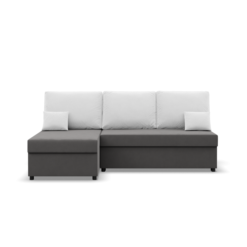 KEMI Corner Sofa, Filling - Foam, Side - LEFT, Color - GRAY + WHITE KEMI Corner Sofa, Filling - Foam, Side - LEFT, Color - GRAY + WHITE