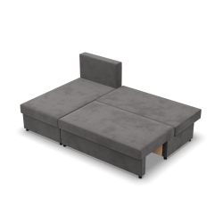 KEMI Corner Sofa, Filling - Foam, Side - LEFT, Color - GRAY + WHITE KEMI Corner Sofa, Filling - Foam, Side - LEFT, Color - GRAY + WHITE