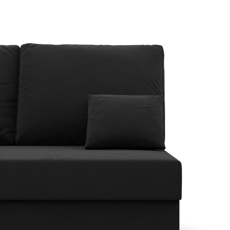 KEMI Corner Sofa, Filling - Foam, Side - LEFT, Color - BLACK KEMI Corner Sofa, Filling - Foam, Side - LEFT, Color - BLACK