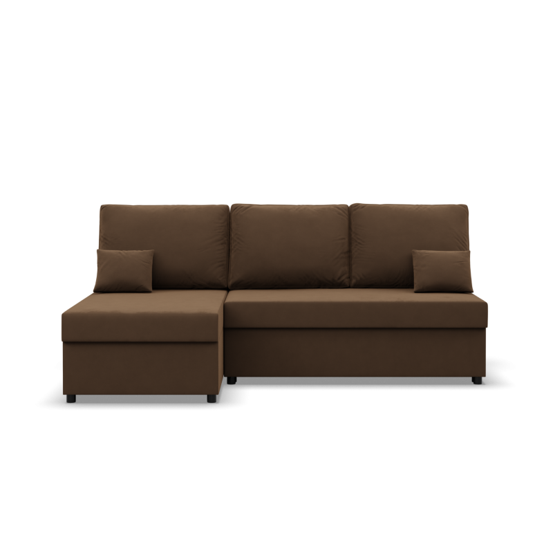 KEMI Corner Sofa, Filling - Foam, Side - LEFT, Color - BROWN KEMI Corner Sofa, Filling - Foam, Side - LEFT, Color - BROWN