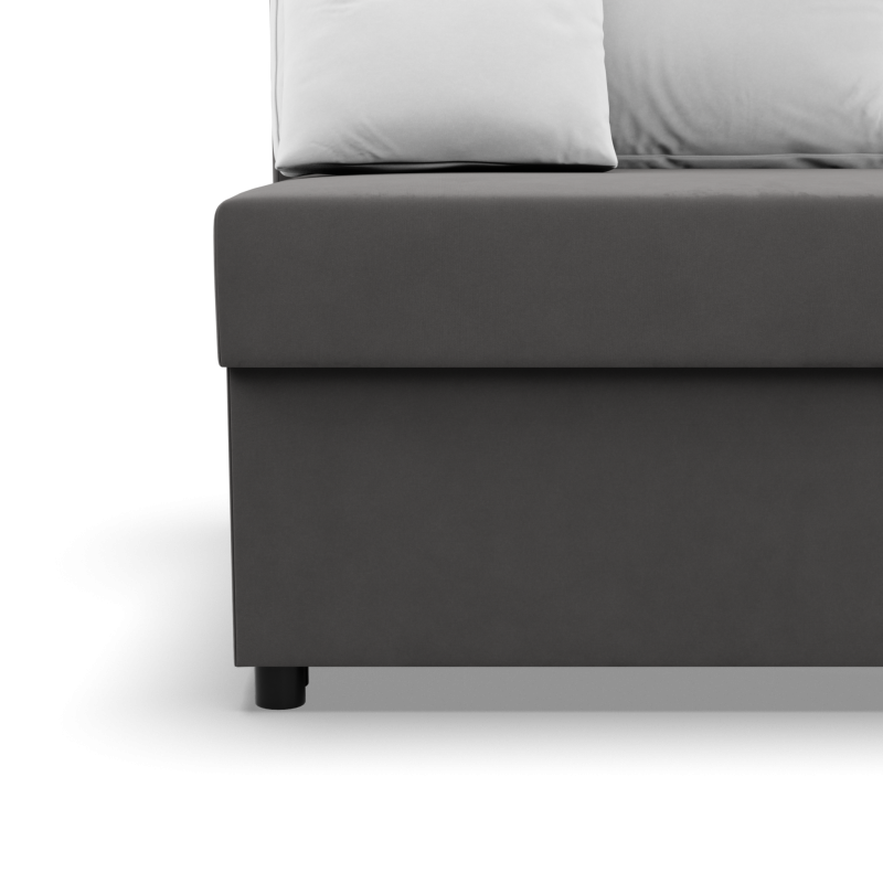 KEMI Corner Sofa, Filling - Foam, Side - RIGHT, Color - GRAY + WHITE KEMI Corner Sofa, Filling - Foam, Side - RIGHT, Color - GRAY + WHITE