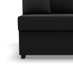 KEMI Corner Sofa, Filling - Foam, Side - RIGHT, Color - BLACK KEMI Corner Sofa, Filling - Foam, Side - RIGHT, Color - BLACK