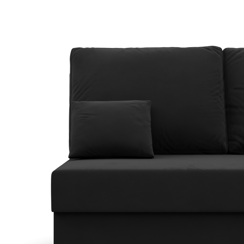 KEMI Corner Sofa, Filling - Foam, Side - RIGHT, Color - BLACK KEMI Corner Sofa, Filling - Foam, Side - RIGHT, Color - BLACK